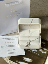 Cargar imagen en el visor de la galería, CADENA CON CRUZ MADRE PERLA GRANDE