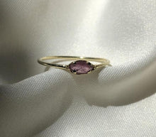 Cargar imagen en el visor de la galería, ANILLO ORO CON RUBI MARQUESA