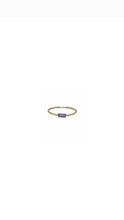Cargar imagen en el visor de la galería, ANILLO ORO ZAFIRO AZUL