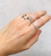 Cargar imagen en el visor de la galería, ANILLO RUBI ORO