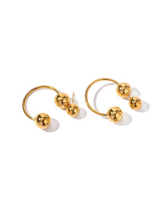 AGATHA GOLD HOOPS