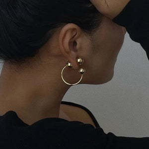 AGATHA GOLD HOOPS