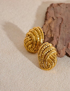 OVAL NUG EARRINGS