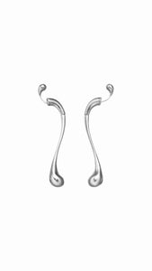 SILVER TEAR EARRINGS