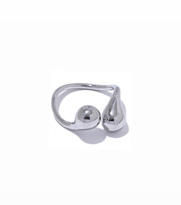 ANILLO DOME PLATEADO