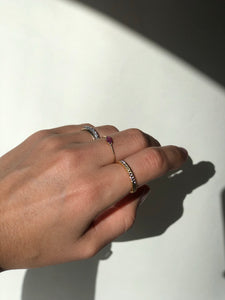 ANILLO ORO CON RUBI MARQUESA