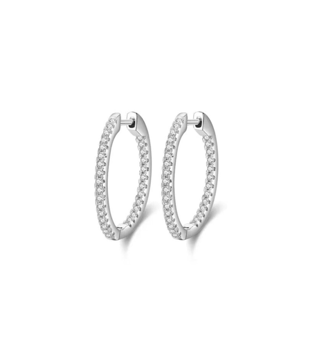 SWAROVSKI MEDIUM HOOPS